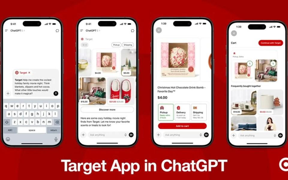 塔吉特推出配备多件商品购物篮和新鲜食品的ChatGPT App