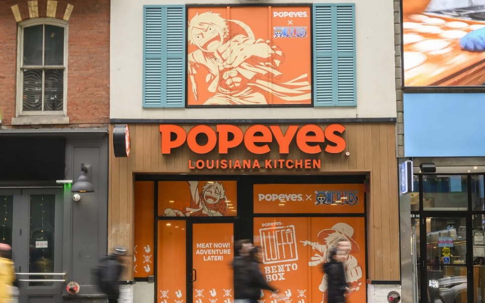 Popeyes与《海贼王》合作推出联名套餐，进军动漫粉丝圈